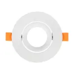 kelvo® OMEGA KLV-101-0037 Χωνευτό Κινούμενο Φωτιστικό Downlight Σποτ για Λάμπα MR16 με Ντουί GU10 AC 220-240V IP20 - Λευκό Ματ - Μ10.5 x Π10.5 x Υ2.2cm / Q7.5cm - Image 3
