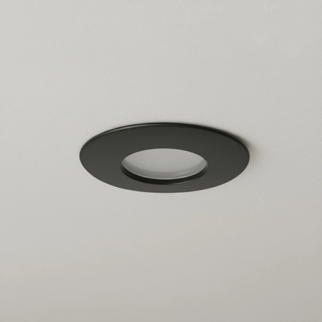 klv_101_0038_1 kelvo® KAPA KLV-101-0038 Χωνευτό Φωτιστικό Downlight Σποτ Μπάνιου για Λάμπα MR16 με Ντουί GU10 AC 220-240V Αδιάβροχο IP65 - Μαύρο Ματ - Μ8.5 x Π8.5 x Υ4.2cm / Q7.5cm - Image 1