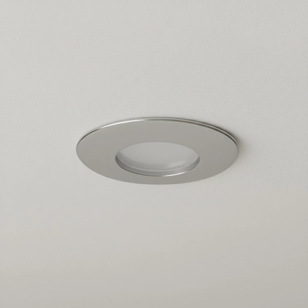 klv_101_0040_1 kelvo® KAPA KLV-101-0040 Χωνευτό Φωτιστικό Downlight Σποτ Μπάνιου για Λάμπα MR16 με Ντουί GU10 AC 220-240V Αδιάβροχο IP65 - Νίκελ Χρώμιο - Μ8.5 x Π8.5 x Υ4.2cm / Q7.5cm - Image 1