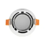 kelvo® LAMDA KLV-101-0045 Χωνευτό Φωτιστικό Downlight Σποτ Μπάνιου για Λάμπα MR16 με Ντουί GU10 AC 220-240V Αδιάβροχο IP65 - Λευκό Ματ - Μ8.5 x Π8.5 x Υ3.5cm / Q7.5cm - Image 4