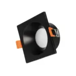 kelvo® EPSILON KLV-101-0047 Χωνευτό Φωτιστικό Downlight Σποτ Μπάνιου για Λάμπα MR16 με Ντουί GU10 AC 220-240V Αδιάβροχο IP65 - Μαύρο Ματ - Μ8.5 x Π8.5 x Υ4.4cm / Q7.5cm x 7.5cm - Image 2