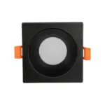 kelvo® EPSILON KLV-101-0047 Χωνευτό Φωτιστικό Downlight Σποτ Μπάνιου για Λάμπα MR16 με Ντουί GU10 AC 220-240V Αδιάβροχο IP65 - Μαύρο Ματ - Μ8.5 x Π8.5 x Υ4.4cm / Q7.5cm x 7.5cm - Image 3