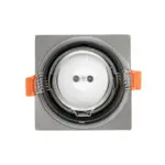 kelvo® EPSILON KLV-101-0049 Χωνευτό Φωτιστικό Downlight Σποτ Μπάνιου για Λάμπα MR16 με Ντουί GU10 AC 220-240V Αδιάβροχο IP65 - Νίκελ Βούρτσας - Μ8.5 x Π8.5 x Υ4.4cm / Q7.5cm x 7.5cm - Image 5
