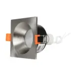 kelvo® EPSILON KLV-101-0049 Χωνευτό Φωτιστικό Downlight Σποτ Μπάνιου για Λάμπα MR16 με Ντουί GU10 AC 220-240V Αδιάβροχο IP65 - Νίκελ Βούρτσας - Μ8.5 x Π8.5 x Υ4.4cm / Q7.5cm x 7.5cm - Image 6