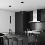 kelvo® CANAL KLV-101-0070 Κρεμαστό Φωτιστικό Οροφής LED 7W 700lm 36° AC 220-240V IP20 Θερμό Λευκό 2700K - Bridgelux COB Chip & TÜV SÜD Driver - Μαύρο Ματ - Μ4 x Π4 x Υ30cm - 5 Χρόνια Εγγύηση - Image 2