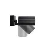 kelvo® SPOTA KLV-101-0134-V2 Κινούμενο Φωτιστικό Σποτ Τοίχου για Λάμπα MR16 με Ντουί GU10 AC 220-240V IP20 - Μαύρο Ματ - Μ7 x Π6 x Υ14cm - Image 4