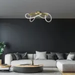 kelvo® GLOW KLV-101-0149 Φωτιστικό Οροφής LED 34W 3400lm 360° AC 220-240V IP20 Ρυθμιζόμενο Λευκό CCT με Χειριστήριο από 2700K έως 6000K Dimmable - Lumileds SMD Chip - Χρυσό Πλατίνα - Μ60 x Π60 x Υ30cm - 3 Χρόνια Εγγύηση - Image 2