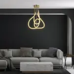 kelvo® GLOW KLV-101-0152 Φωτιστικό Οροφής LED 40W 4000lm 360° AC 220-240V IP20 Ρυθμιζόμενο Λευκό CCT με Χειριστήριο από 2700K έως 6000K Dimmable - Lumileds SMD Chip - Χρυσό Πλατίνα - Μ50 x Π50 x Υ70cm - 3 Χρόνια Εγγύηση