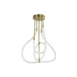 kelvo® GLOW KLV-101-0152 Φωτιστικό Οροφής LED 40W 4000lm 360° AC 220-240V IP20 Ρυθμιζόμενο Λευκό CCT με Χειριστήριο από 2700K έως 6000K Dimmable - Lumileds SMD Chip - Χρυσό Πλατίνα - Μ50 x Π50 x Υ70cm - 3 Χρόνια Εγγύηση - Image 3