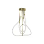 kelvo® GLOW KLV-101-0152 Φωτιστικό Οροφής LED 40W 4000lm 360° AC 220-240V IP20 Ρυθμιζόμενο Λευκό CCT με Χειριστήριο από 2700K έως 6000K Dimmable - Lumileds SMD Chip - Χρυσό Πλατίνα - Μ50 x Π50 x Υ70cm - 3 Χρόνια Εγγύηση - Image 4