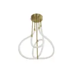 kelvo® GLOW KLV-101-0152 Φωτιστικό Οροφής LED 40W 4000lm 360° AC 220-240V IP20 Ρυθμιζόμενο Λευκό CCT με Χειριστήριο από 2700K έως 6000K Dimmable - Lumileds SMD Chip - Χρυσό Πλατίνα - Μ50 x Π50 x Υ70cm - 3 Χρόνια Εγγύηση - Image 5