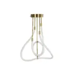 kelvo® GLOW KLV-101-0152 Φωτιστικό Οροφής LED 40W 4000lm 360° AC 220-240V IP20 Ρυθμιζόμενο Λευκό CCT με Χειριστήριο από 2700K έως 6000K Dimmable - Lumileds SMD Chip - Χρυσό Πλατίνα - Μ50 x Π50 x Υ70cm - 3 Χρόνια Εγγύηση - Image 6