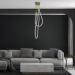 kelvo® GLOW KLV-101-0153 Φωτιστικό Οροφής LED 42W 4200lm 360° AC 220-240V IP20 Ρυθμιζόμενο Λευκό CCT με Χειριστήριο από 2700K έως 6000K Dimmable - Lumileds SMD Chip - Χρυσό Πλατίνα - Μ50 x Π50 x Υ70cm - 3 Χρόνια Εγγύηση - Image 2