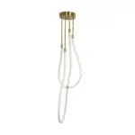 kelvo® GLOW KLV-101-0153 Φωτιστικό Οροφής LED 42W 4200lm 360° AC 220-240V IP20 Ρυθμιζόμενο Λευκό CCT με Χειριστήριο από 2700K έως 6000K Dimmable - Lumileds SMD Chip - Χρυσό Πλατίνα - Μ50 x Π50 x Υ70cm - 3 Χρόνια Εγγύηση - Image 4