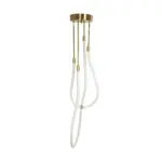 kelvo® GLOW KLV-101-0153 Φωτιστικό Οροφής LED 42W 4200lm 360° AC 220-240V IP20 Ρυθμιζόμενο Λευκό CCT με Χειριστήριο από 2700K έως 6000K Dimmable - Lumileds SMD Chip - Χρυσό Πλατίνα - Μ50 x Π50 x Υ70cm - 3 Χρόνια Εγγύηση - Image 6