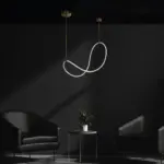 kelvo® GLOW KLV-101-0156 Κρεμαστό Φωτιστικό Οροφής LED 34W 3400lm 360° AC 220-240V IP20 Ρυθμιζόμενο Λευκό CCT με Χειριστήριο από 2700K έως 6000K Dimmable - Lumileds SMD Chip - Χρυσό Πλατίνα - Μ20 x Π35 x Υ120cm - 3 Χρόνια Εγγύηση - Image 2