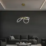 kelvo® GLOW KLV-101-0161 Κρεμαστό Φωτιστικό Οροφής LED 30W 3000lm 360° AC 220-240V IP20 Ρυθμιζόμενο Λευκό CCT με Χειριστήριο από 2700K έως 6000K Dimmable - Lumileds SMD Chip - Χρυσό Πλατίνα - Μ40 x Π40 x Υ30cm - 3 Χρόνια Εγγύηση - Image 2