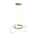 kelvo® GLOW KLV-101-0161 Κρεμαστό Φωτιστικό Οροφής LED 30W 3000lm 360° AC 220-240V IP20 Ρυθμιζόμενο Λευκό CCT με Χειριστήριο από 2700K έως 6000K Dimmable - Lumileds SMD Chip - Χρυσό Πλατίνα - Μ40 x Π40 x Υ30cm - 3 Χρόνια Εγγύηση - Image 6