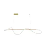 kelvo® GLOW KLV-101-0166 Κρεμαστό Φωτιστικό Οροφής LED 34W 3400lm 360° AC 220-240V IP20 Ρυθμιζόμενο Λευκό CCT με Χειριστήριο από 2700K έως 6000K Dimmable - Lumileds SMD Chip - Χρυσό Πλατίνα - Μ140 x Π40 x Υ30cm - 3 Χρόνια Εγγύηση - Image 5