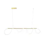 kelvo® GLOW KLV-101-0167 Κρεμαστό Φωτιστικό Οροφής LED 45W 4500lm 360° AC 220-240V IP20 Ρυθμιζόμενο Λευκό CCT με Χειριστήριο από 2700K έως 6000K Dimmable - Lumileds SMD Chip - Χρυσό Πλατίνα - Μ180 x Π30 x Υ40cm - 3 Χρόνια Εγγύηση - Image 6