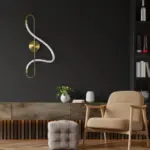 kelvo® GLOW KLV-101-0169 Φωτιστικό Τοίχου / Απλίκα LED 18W 1800lm 360° AC 220-240V IP20 Ρυθμιζόμενο Λευκό CCT με On/Off 2700K/4500K/6000K - Lumileds SMD Chip - Χρυσό Πλατίνα - Μ30 x Π15 x Υ70cm - 3 Χρόνια Εγγύηση - Image 2