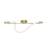 kelvo® GLOW KLV-101-0169-V2 Φωτιστικό Οροφής LED 18W 1800lm 360° AC 220-240V IP20 Ρυθμιζόμενο Λευκό CCT με On/Off 2700K/4500K/6000K - Lumileds SMD Chip - Χρυσό Πλατίνα - Μ30 x Π15 x Υ70cm - 3 Χρόνια Εγγύηση - Image 5