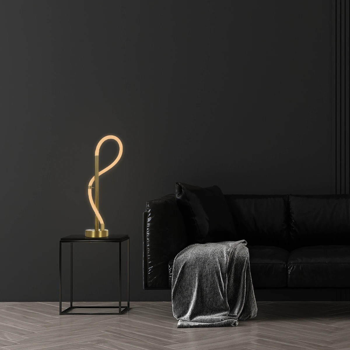 klv_101_0172_01 kelvo® GLOW KLV-101-0172 Επιτραπέζιο Φωτιστικό Πορτατίφ LED 18W 1800lm 360° AC 220-240V IP20 Ρυθμιζόμενο Λευκό CCT με Αφή 2700K/4500K/6000K Dimmable - Lumileds SMD Chip - Χρυσό Πλατίνα - Μ30 x Π30 x Υ60cm - 3 Χρόνια Εγγύηση - Image 1