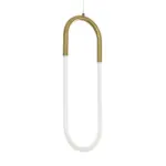 kelvo® GLOW KLV-101-0176 Κρεμαστό Φωτιστικό Οροφής LED 18W 1800lm 360° AC 220-240V IP20 Ρυθμιζόμενο Λευκό CCT με On/Off 2700K/4500K/6000K - Lumileds SMD Chip - Χρυσό Πλατίνα - Μ20 x Π2.5 x Υ60cm - 3 Χρόνια Εγγύηση - Image 4