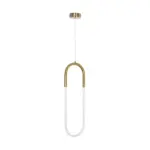 kelvo® GLOW KLV-101-0176 Κρεμαστό Φωτιστικό Οροφής LED 18W 1800lm 360° AC 220-240V IP20 Ρυθμιζόμενο Λευκό CCT με On/Off 2700K/4500K/6000K - Lumileds SMD Chip - Χρυσό Πλατίνα - Μ20 x Π2.5 x Υ60cm - 3 Χρόνια Εγγύηση - Image 5