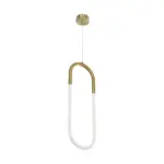 kelvo® GLOW KLV-101-0176 Κρεμαστό Φωτιστικό Οροφής LED 18W 1800lm 360° AC 220-240V IP20 Ρυθμιζόμενο Λευκό CCT με On/Off 2700K/4500K/6000K - Lumileds SMD Chip - Χρυσό Πλατίνα - Μ20 x Π2.5 x Υ60cm - 3 Χρόνια Εγγύηση - Image 6