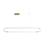 kelvo® GLOW KLV-101-0177 Κρεμαστό Φωτιστικό Οροφής LED 15W 1500lm 360° AC 220-240V IP20 Ρυθμιζόμενο Λευκό CCT με Χειριστήριο από 2700K έως 6000K Dimmable - Lumileds SMD Chip - Χρυσό Πλατίνα - Μ120 x Π3 x Υ17cm - 3 Χρόνια Εγγύηση - Image 5