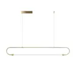 kelvo® GLOW KLV-101-0177 Κρεμαστό Φωτιστικό Οροφής LED 15W 1500lm 360° AC 220-240V IP20 Ρυθμιζόμενο Λευκό CCT με Χειριστήριο από 2700K έως 6000K Dimmable - Lumileds SMD Chip - Χρυσό Πλατίνα - Μ120 x Π3 x Υ17cm - 3 Χρόνια Εγγύηση - Image 6