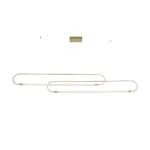 kelvo® GLOW KLV-101-0178 Κρεμαστό Φωτιστικό Οροφής LED 28W 2800lm 360° AC 220-240V IP20 Ρυθμιζόμενο Λευκό CCT με Χειριστήριο από 2700K έως 6000K Dimmable - Lumileds SMD Chip - Χρυσό Πλατίνα - Μ167 x Π7 x Υ24cm - 3 Χρόνια Εγγύηση - Image 5