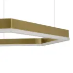 kelvo® LEXAGON KLV-101-0180 Κρεμαστό Φωτιστικό Οροφής LED 120W 12000lm 200° AC 220-240V IP20 Ρυθμιζόμενο Λευκό CCT με Χειριστήριο από 2700K έως 6000K Dimmable - Lumileds SMD Chip - Χρυσό Πλατίνα - Μ110 x Π90 x Υ110cm - 3 Χρόνια Εγγύηση - Image 5