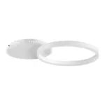 kelvo® VENOM KLV-101-0182 Φωτιστικό Οροφής LED 45W 4500lm 360° AC 220-240V IP20 Ρυθμιζόμενο Λευκό CCT με Χειριστήριο από 2700K έως 6000K Dimmable - Lumileds SMD Chip - Λευκό Ματ - Μ60 x Π40 x Υ7.5cm - 3 Χρόνια Εγγύηση - Image 4