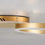 kelvo® VENOM KLV-101-0183 Φωτιστικό Οροφής LED 45W 4500lm 360° AC 220-240V IP20 Ρυθμιζόμενο Λευκό CCT με Χειριστήριο από 2700K έως 6000K Dimmable - Lumileds SMD Chip - Χρυσό Πλατίνα - Μ60 x Π40 x Υ7.5cm - 3 Χρόνια Εγγύηση - Image 6