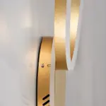 kelvo® VENOM KLV-101-0183-V2 Φωτιστικό Τοίχου / Απλίκα LED 45W 4500lm 360° AC 220-240V IP20 Ρυθμιζόμενο Λευκό CCT με Χειριστήριο από 2700K έως 6000K Dimmable - Lumileds SMD Chip - Χρυσό Πλατίνα - Μ60 x Π40 x Υ7.5cm - 3 Χρόνια Εγγύηση - Image 6
