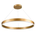 kelvo® VENOM KLV-101-0192 Κρεμαστό Φωτιστικό Οροφής LED 67W 6700lm 120° AC 220-240V IP20 Ρυθμιζόμενο Λευκό CCT με Χειριστήριο από 2700K έως 6000K Dimmable - Lumileds SMD Chip - Χρυσό Πλατίνα - Μ80 x Π80 x Υ6.5cm - 3 Χρόνια Εγγύηση - Image 3