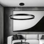 kelvo® VENOM KLV-101-0193 Κρεμαστό Φωτιστικό Οροφής LED 75W 7500lm 120° AC 220-240V IP20 Ρυθμιζόμενο Λευκό CCT με Χειριστήριο από 2700K έως 6000K Dimmable - Lumileds SMD Chip - Μαύρο Ματ - Μ100 x Π100 x Υ6.5cm - 3 Χρόνια Εγγύηση - Image 2