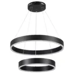 kelvo® VENOM KLV-101-0196 Κρεμαστό Φωτιστικό Οροφής LED 75W 7500lm 120° AC 220-240V IP20 Ρυθμιζόμενο Λευκό CCT με Χειριστήριο από 2700K έως 6000K Dimmable - Lumileds SMD Chip - Μαύρο Ματ - Μ60 x Π60 x Υ40cm - 3 Χρόνια Εγγύηση - Image 3