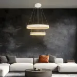 kelvo® VENOM KLV-101-0197 Κρεμαστό Φωτιστικό Οροφής LED 75W 7500lm 120° AC 220-240V IP20 Ρυθμιζόμενο Λευκό CCT με Χειριστήριο από 2700K έως 6000K Dimmable - Lumileds SMD Chip - Λευκό Ματ - Μ60 x Π60 x Υ40cm - 3 Χρόνια Εγγύηση