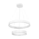 kelvo® VENOM KLV-101-0197 Κρεμαστό Φωτιστικό Οροφής LED 75W 7500lm 120° AC 220-240V IP20 Ρυθμιζόμενο Λευκό CCT με Χειριστήριο από 2700K έως 6000K Dimmable - Lumileds SMD Chip - Λευκό Ματ - Μ60 x Π60 x Υ40cm - 3 Χρόνια Εγγύηση - Image 3