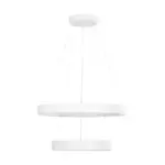 kelvo® VENOM KLV-101-0197 Κρεμαστό Φωτιστικό Οροφής LED 75W 7500lm 120° AC 220-240V IP20 Ρυθμιζόμενο Λευκό CCT με Χειριστήριο από 2700K έως 6000K Dimmable - Lumileds SMD Chip - Λευκό Ματ - Μ60 x Π60 x Υ40cm - 3 Χρόνια Εγγύηση - Image 4