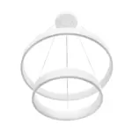 kelvo® VENOM KLV-101-0197 Κρεμαστό Φωτιστικό Οροφής LED 75W 7500lm 120° AC 220-240V IP20 Ρυθμιζόμενο Λευκό CCT με Χειριστήριο από 2700K έως 6000K Dimmable - Lumileds SMD Chip - Λευκό Ματ - Μ60 x Π60 x Υ40cm - 3 Χρόνια Εγγύηση - Image 5