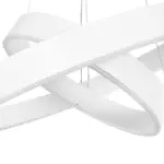 kelvo® VENOM KLV-101-0197-V2 Κρεμαστό Φωτιστικό Οροφής LED 75W 7500lm 120° AC 220-240V IP20 Ρυθμιζόμενο Λευκό CCT με Χειριστήριο από 2700K έως 6000K Dimmable - Lumileds SMD Chip - Λευκό Ματ - Μ60 x Π60 x Υ40cm - 3 Χρόνια Εγγύηση - Image 4