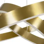 kelvo® VENOM KLV-101-0198-V2 Κρεμαστό Φωτιστικό Οροφής LED 75W 7500lm 120° AC 220-240V IP20 Ρυθμιζόμενο Λευκό CCT με Χειριστήριο από 2700K έως 6000K Dimmable - Lumileds SMD Chip - Χρυσό Πλατίνα - Μ60 x Π60 x Υ40cm - 3 Χρόνια Εγγύηση - Image 4