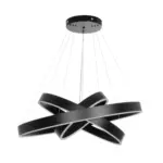 kelvo® VENOM KLV-101-0199-V2 Κρεμαστό Φωτιστικό Οροφής LED 120W 12000lm 120° AC 220-240V IP20 Ρυθμιζόμενο Λευκό CCT με Χειριστήριο από 2700K έως 6000K Dimmable - Lumileds SMD Chip - Μαύρο Ματ - Μ80 x Π80 x Υ80cm - 3 Χρόνια Εγγύηση - Image 3