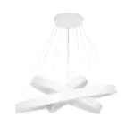 kelvo® VENOM KLV-101-0200 Κρεμαστό Φωτιστικό Οροφής LED 120W 12000lm 120° AC 220-240V IP20 Ρυθμιζόμενο Λευκό CCT με Χειριστήριο από 2700K έως 6000K Dimmable - Lumileds SMD Chip - Λευκό Ματ - Μ80 x Π80 x Υ80cm - 3 Χρόνια Εγγύηση - Image 6