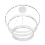 kelvo® VENOM KLV-101-0200-V2 Κρεμαστό Φωτιστικό Οροφής LED 120W 12000lm 120° AC 220-240V IP20 Ρυθμιζόμενο Λευκό CCT με Χειριστήριο από 2700K έως 6000K Dimmable - Lumileds SMD Chip - Λευκό Ματ - Μ80 x Π80 x Υ80cm - 3 Χρόνια Εγγύηση - Image 6