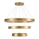 kelvo® VENOM KLV-101-0201 Κρεμαστό Φωτιστικό Οροφής LED 120W 12000lm 120° AC 220-240V IP20 Ρυθμιζόμενο Λευκό CCT με Χειριστήριο από 2700K έως 6000K Dimmable - Lumileds SMD Chip - Χρυσό Πλατίνα - Μ80 x Π80 x Υ80cm - 3 Χρόνια Εγγύηση - Image 4